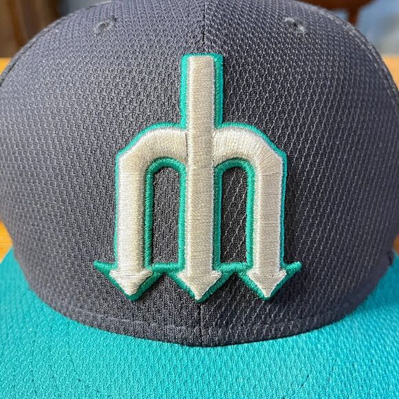 Seattle Mariners New Era Hat Pitchfork Alternate Logo 59Fifty Fitted 7 3/8 MLB - Picture 2 of 8